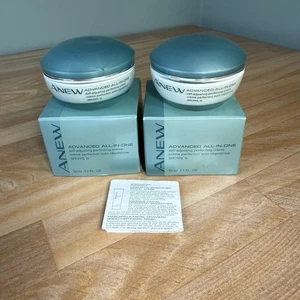 2 AVON Anew Advanced Crema Perfeccionadora Autoajustable Todo en Uno FPS 15 NOS 2001 - Imagen 1 de 8