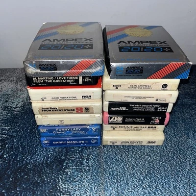 Lot of 14 8-Track Tapes Various Artists  Need Serviced Untested 2 New Blank Foto 1 de 4
