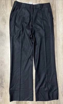Pantalón de vestir Max Mara para mujer de lana y seda negro talla 10 de EE. UU. Hecho en Italia Foto 1 de 4