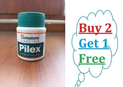 Himalaya Pilex 1 Box 60 Tablets 2026 Expiry Buy 2 Get 1 Free — 第 1/4 张图片