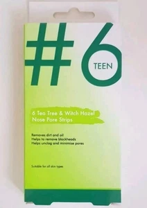 Tea Tree & Witch Hazel Nose Pore Strips, Removes Dirt, Oil, Blackheads & Unclogs - Picture 1 of 4