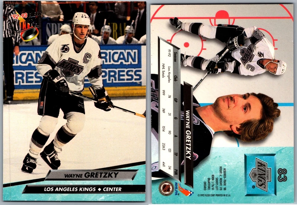 92-93 FLEER ULTRA BASE & RC'S #1-250 - PICK FROM LIST - FREE COMBINED SHIPPING - Image 1 of 1