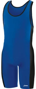 Asics FEUD Wrestling Singlet - Royal Blue/Black - Picture 1 of 1