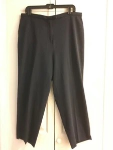 Sport Haley Navy Blue Golf Pants~25" inseam~Hem slits~3 pockets~Size 16 - Picture 1 of 4