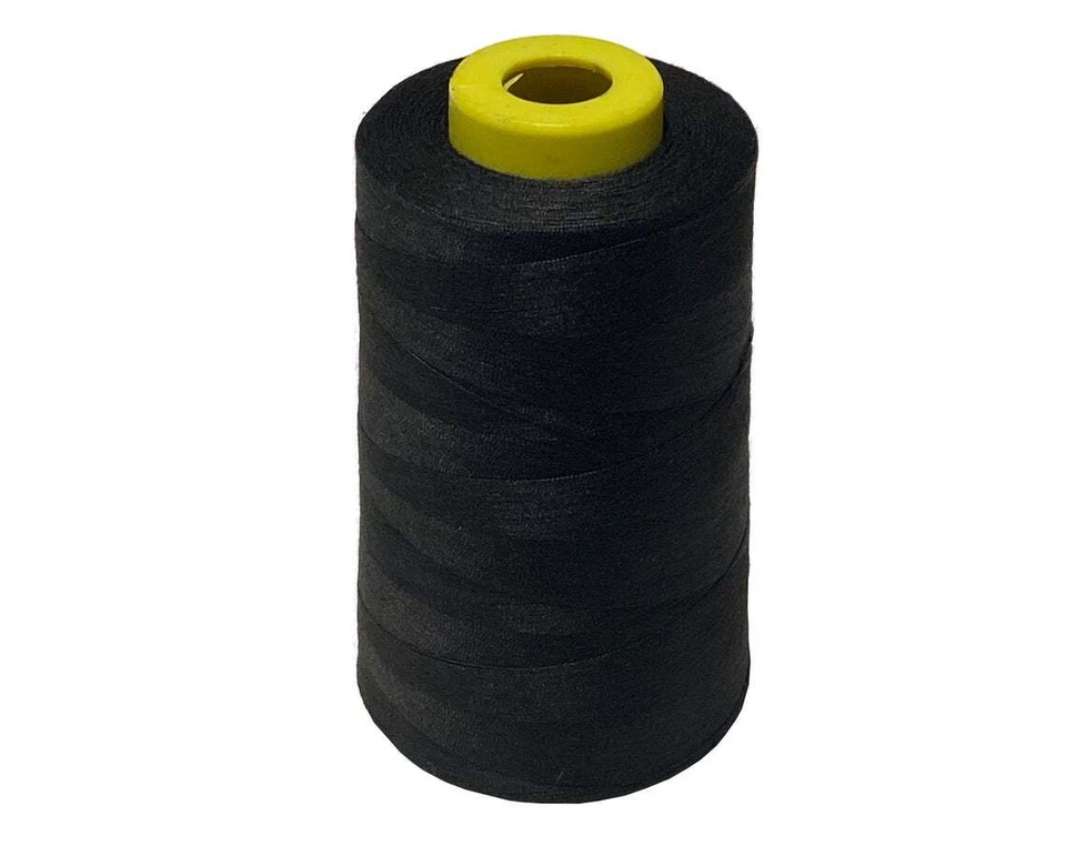 10 SPOOL BLACK Spun Polyester Quilting Serger Sewing Thread #653,6000 YARD EACH - Image 1 of 1