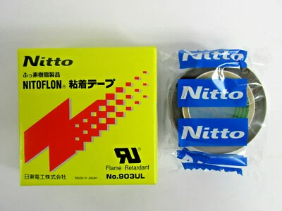 Cinta para bolsa de polietileno NITTO Nitoflon 903UL ignífuga 0,08 mm x 19 mm x 10 m (TxWxL) Foto 1 de 4