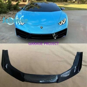 carbon fiber front bumper lip splitter diffuser for lamborghini huracan lp580 - Imagen 1 de 12