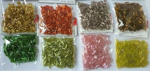 (1,50€/Pack.) Rocailles Glasstifte 20g bunt basteln Schmuck - Bild 1 von 16