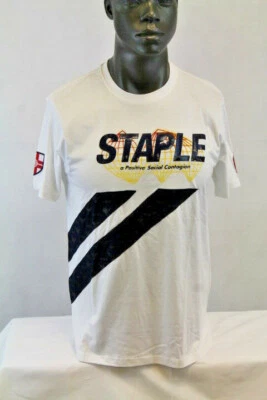 CAMISETA Staple Pigeon s/s lux sport logo blanco/multicolor 1810c5309 Foto 1 de 4