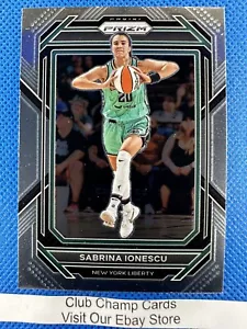 2023 #50 Sabrina Ionescu WNBA Panini Prizm Basketball Base Card Liberty - Foto 1 di 2