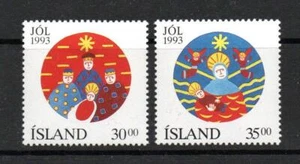 ICELAND MNH 1993 SG815-816 CHRISTMAS - Picture 1 of 1