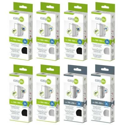 FLIEGENGITTER FENSTER TÜR INSEKTEN MÜCKEN SCHUTZ GITTER NETZ TÜLL MIT KLETTBAND  - Bild 1 von 4