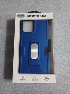 Custodia telefono premium per Mot G 5G 2023 nuova blu e nera - Foto 1 di 12