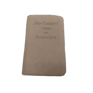 A Devotinal Guide For Service Men Vintage Leatherbound New Testament & Psalms - Imagen 1 de 5
