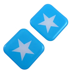 Somalia flag Square Domed Decal car bike gel stickers 1.5" 2pc - Bild 1 von 2