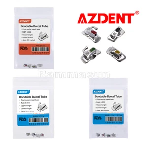 dental ortodoncia Tubos bucales adheribles 1er molar Roth MBT 022/018 AZDENT - Picture 1 of 18