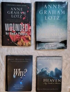 4 HC Book Lot The Magnificent Obsession, Why, Heaven, Wounded by Anne Graham Lot - Picture 1 of 2