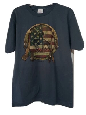 Camiseta gris Black Hills Native Am Warrior mediana manga corta para hombre’s Foto 1 de 4