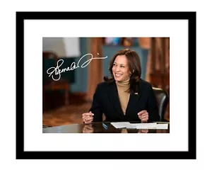 Vizepräsidentin Kamala Harris 8x10 signierter Fotodruck Demokrat Biden VP - Bild 1 von 2