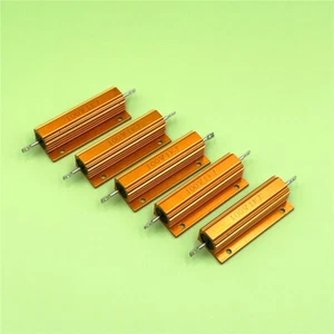 10pcs RX24 100W 0.01R to 100K Ohm Aluminum Shell Case Power Wirewound Resistor - Picture 1 of 7