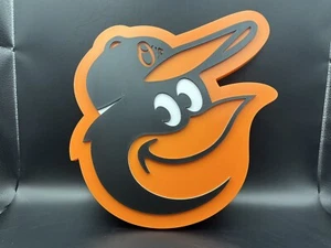 Baltimore Orioles Logo Sign Display | 3D Wall Desk Shelf Art - Picture 1 of 4