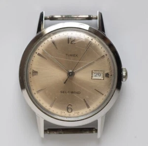 Vintage Timex Self Wind 4114 3256 Movement Parts or Repair - Picture 1 of 8