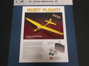 VINTAGE COX HOBBIES CANARIO ELEC R/C MODEL AIRPLANE #900408 BROCHURE *G-COND* - Picture 1 of 2