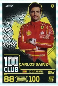 Topps Turbo Attax F1 (Fórmula 1 / Fórmula 1) 2024 #338 Carlos Sainz (Club 100) - Imagen 1 de 1