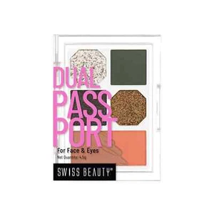 Swiss Beauty Dual Passport Face & Eye Pallete-Long Lasting-highly Pigmented-4.5g - Picture 1 of 7
