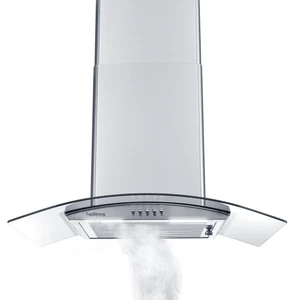 60 cm campana extractora campana extractora campana extractora de pared acero inoxidable vidrio campana extractora LED campana extractora de pared - Imagen 1 de 19