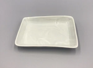 Waterworks New York Green Gray Celadon Porcelain Textured Soap Dish Jewelry Tray - Picture 1 of 9