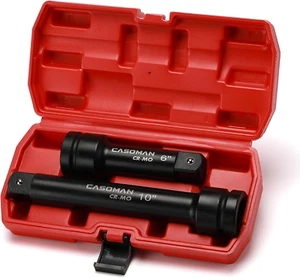 CASOMAN 1-Inch Drive Impact Extension Bars, Length: 6" & 10", Impact Socket Exte - Picture 1 of 12