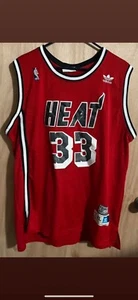 Vintage 90s Red Champion Alonzo Mourning Miami Heat NBA Jersey Mens XL - Picture 1 of 2