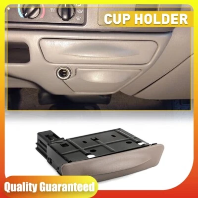 Portavasos de tablero delantero bronceado para Ford Excursion 2000-2004 OE#YC3Z-2513560-CAB Foto 1 de 4