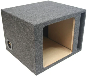 Car Audio Single 12" Vented Square Sub Box Enclosure fits Kicker L7 Subwoofer - Picture 1 of 4