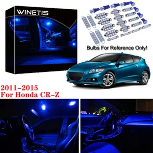 8Pcs Blue LED SMD Lights Interior Bulbs Package Kit For 2011-2015 Honda CRZ CR Z - Foto 1 di 12