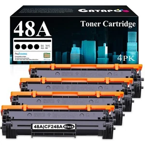 GATAPO® 4PK CF248A Toner Cartridge For HP 48A Laserjet Pro M15w M15a M16w M30w - Picture 1 of 9