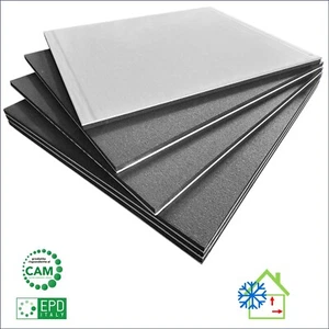 Pannello Isolante Interno Economico Muro Freddo Umido Grafite - Cartongesso 3 cm - Foto 1 di 10