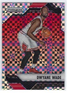 DWAYNE WADE SP STARBURST CHECKERBOARD PRIZM 2016-17 PANINI PRIZM NO. 24 BULLS