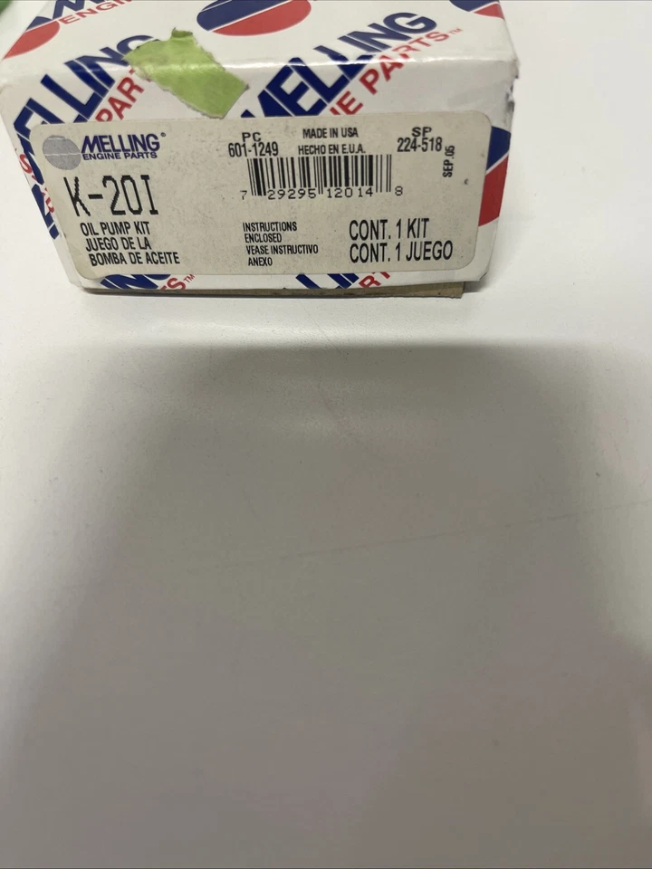 Melling K-20I 油泵重建套件适用于 1964 - 1989 年别克 V6 / 350 V8 发动机 — 第 1/1 张图片