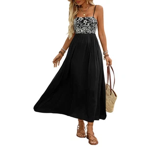 Dress (S–XL) – Ruffle A-line sleeveless summer sundress, casual, comfy fit - Picture 1 of 7