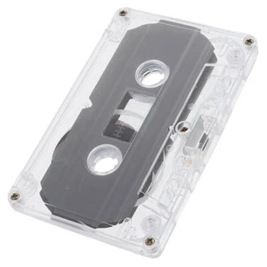 Clear Audio Cassette Tape Leerkassette Tape DIY Leerkassette Wandkassette - Bild 1 von 12