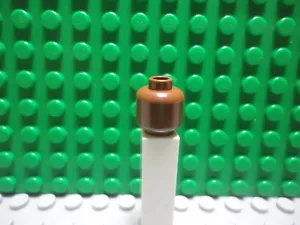 Lego minifigure 1 testa marrone rossastra liscia NUOVO - Foto 1 di 1