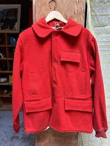 Vintage Duxbak Mens Red Mackinaw Wool Jacket Utica Sz 42 - Picture 1 of 5