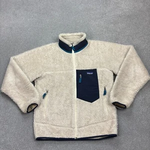 Patagonia Fleece Adult Medium Oatmeal Classic Retro-X Deep Pile Lined Jacket Men - Picture 1 of 10