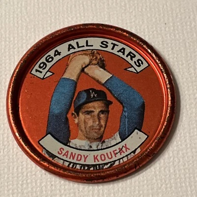 1964 Topps Coins All Stars Sandy Koufax LA Dodgers #159 Foto 1 de 2