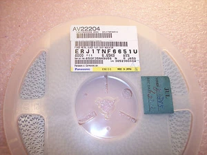 QTY (4000) 6.65K Ohm 1W 1% 2512 SMD CHIP RESISTORS ERJ1TNF6651U PANASONIC ROHS - Picture 1 of 1