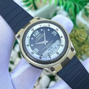 Vintage Casio Fishing Gear AW-80 Telememo 30 World Time Ana/Digi Japan Men Watch - Picture 1 of 15