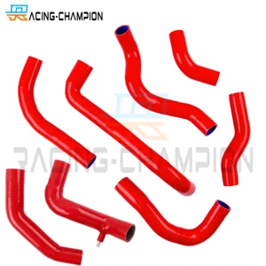 Pour Mitsubishi GTO 3000GT Dodge Stealth Intercooler + Tuyau Turbo 8Pcs Rouge - Photo 1/4