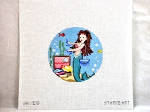 Starke Art Needlepoint Canvas - Shopping Mermaid SA X015 - Picture 1 of 2